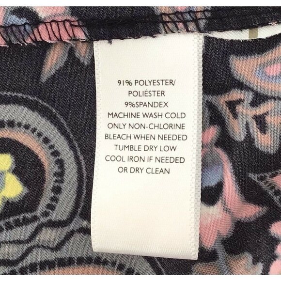 Loft Ann Taylor Women's Shift Dress Long sleeves‎ Floral Design Multicolor PXS - Picture 7 of 10